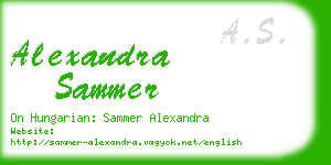 alexandra sammer business card